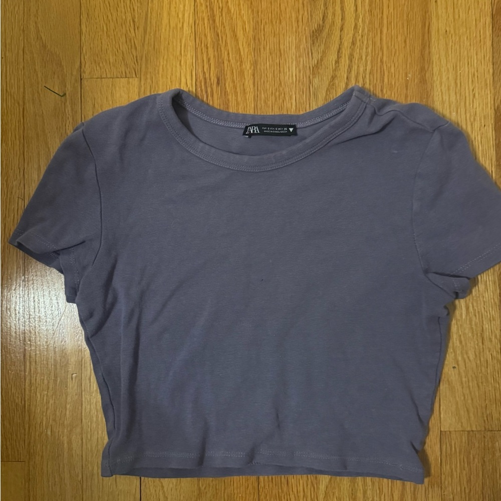 Zara Women's Lavender Crop Top